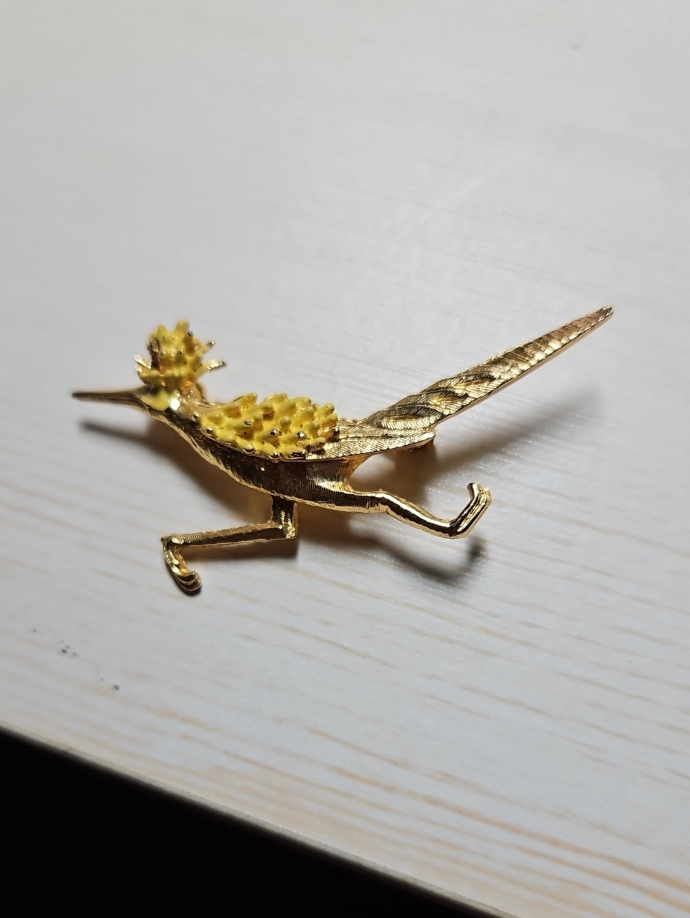 Vintage Hobe Roadrunner Pin Brooch